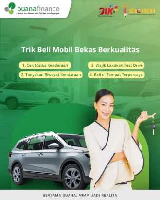 Beli mobil bekas yang berkualitas memang tidak bisa asal. Harus diperhatikan dengan baik terutama tempat pembelian mobilnya. Nah, @bursaotomotifbuana bisa dijadikan tempat yang pas untuk kamu yang membutuhkan mobil bekas berkualitas. Cek langsung untuk tahu kondisi mobil bekas terbaiknya!

 #BuanaFinance #GENCARKAN
#GerakanNasionalCerdasKeuangan