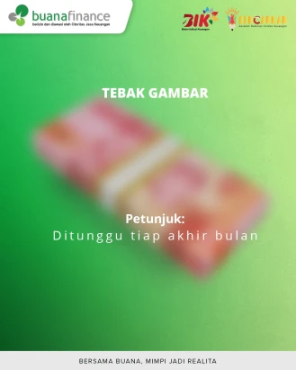 Sudah tanggal segini, lihat Tebak Gambar kali ini seperti ada harapan di akhir pekan, ya. Coba kamu lihatnya ini gambar apa sih? Tulis di kolom komen ya!

#BuanaFinance #GENCARKAN
#GerakanNasionalCerdasKeuangan
