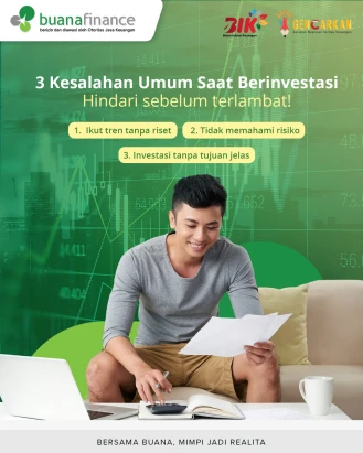 Nggak semua investasi cocok untuk semua orang! 🚫
Berikut kesalahan umum yang sering terjadi:
❌ Ikut tren tanpa riset
❌ Tidak memahami risiko
❌ Investasi tanpa tujuan jelas

#BuanaFinance #Gencarkan