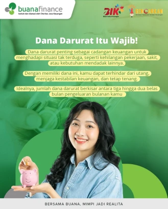 Siapa yang udah punya dana darurat? 🙋‍♀️

Dana darurat itu penting banget buat jaga stabilitas keuangan kamu kalau ada hal tak terduga. Yuk, mulai dari kecil tapi rutin! 💪

#BuanaFinance #Gencarkan